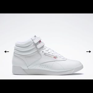 Reebok Freestyle High top white sneakers